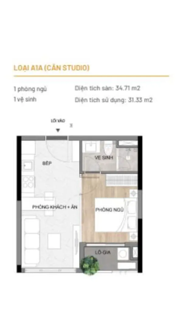 CĂN HỘ 1PN + 1 CHUẨN XANH QUỐC TẾ ELYSIAN - C15.16 THÁP C. Mua bán căn hộ tại Long Phước, Hồ Chí Minh được đăng bởi VPI.Hình 5