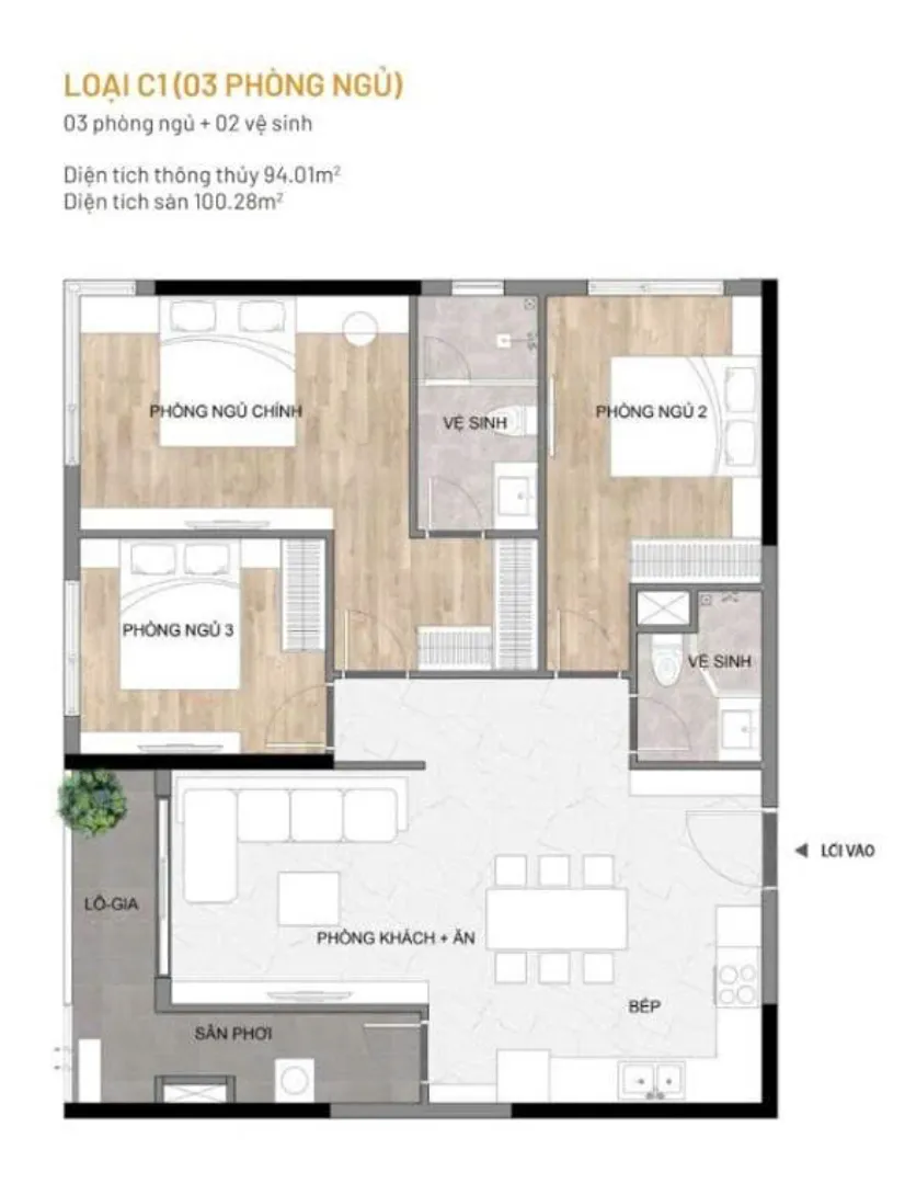 CƠ HỘI HIẾM CÓ: BÁN CĂN HỘ 3PN (C1) TẠI ELYSIAN - MÃ C15.19, THÁP C. Mua bán căn hộ tại Long Phước, Hồ Chí Minh được đăng bởi VPI.Hình 2