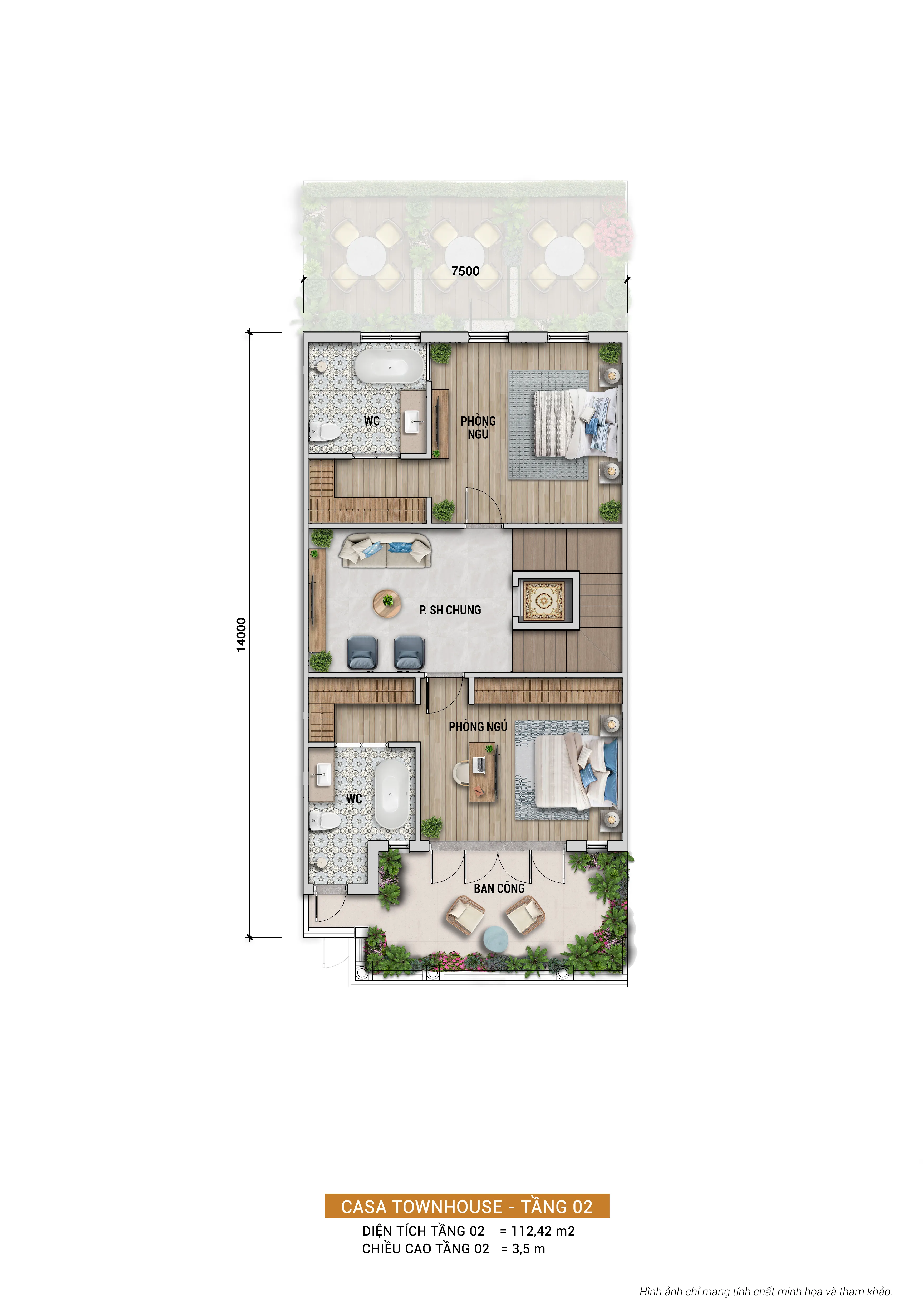 NHÀ PHỐ BLANCA CITY - CASA TOWNHOUSE C2133 - KINH DOANH DƯỚI HIÊN, BÌNH YÊN TRÊN LẦU. Mua bán nhà phố tại Blanca City, Phường 10, Thành phố Vũng Tàu, Tỉnh Bà Rịa - Vũng Tàu được đăng bởi Kim Trần Realty.Hình 7