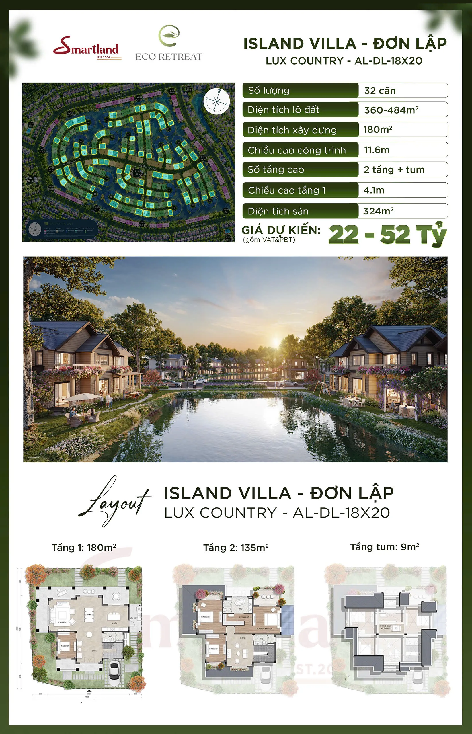 Kiệt tác biệt thự đơn lập Lux Country - đỉnh cao kiến trúc tại Eco Retreat Long An. Mua bán biệt thự tại Đường Nguyễn Hữu Trí, Xã Thanh Phú, Huyện Bến Lức, Tỉnh Long An được đăng bởi Kim Trần Realty.Hình 5