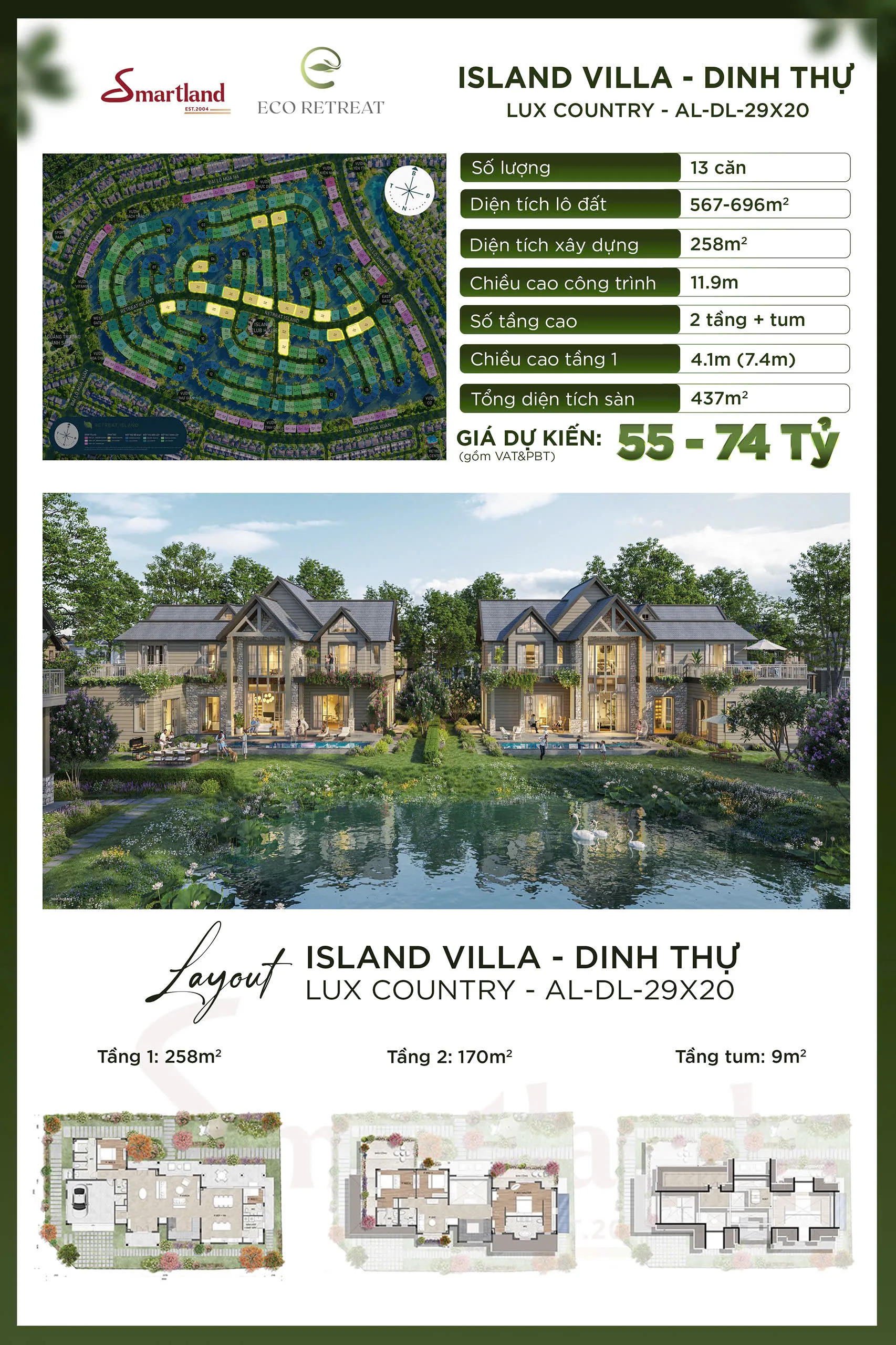 Island Villa, Lux Country, viên kim cương bí ẩn ngay tại Eco Retreat. Mua bán căn hộ tại Nguyễn Hữu Trí, Xã Thanh Phú, Huyện Bến Lức, Tỉnh Long An được đăng bởi Kim Trần Realty.Hình 6