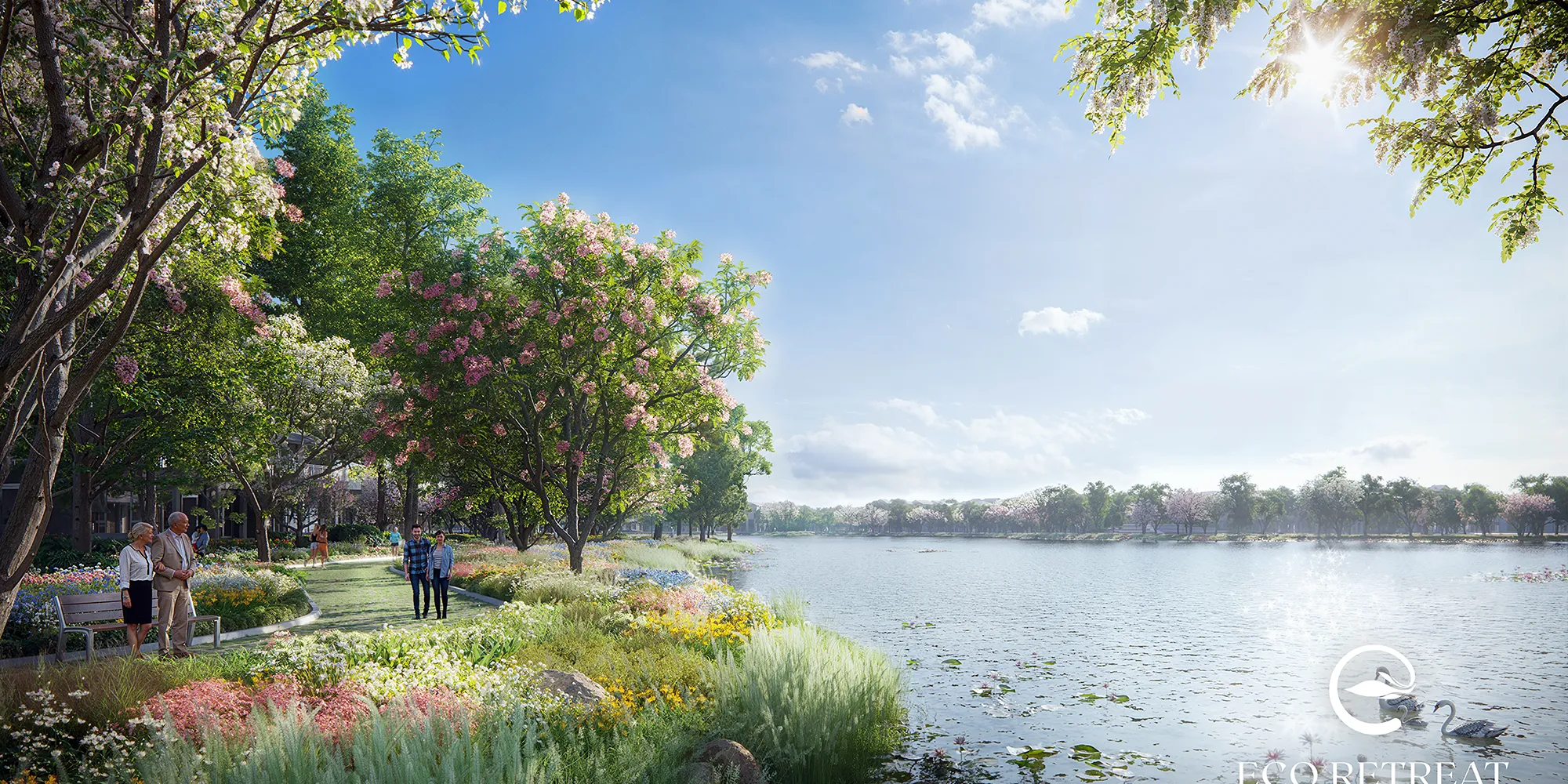 Town Villa mùa Xuân & mùa Thu – Không Gian Sống Riêng Tư, Chan Hòa Thiên Nhiên. Mua bán nhà phố tại Eco Retreat - Phân khu Home Retreat, Bến Lức, Tây Ninh được đăng bởi Eco Retreat.Hình 2