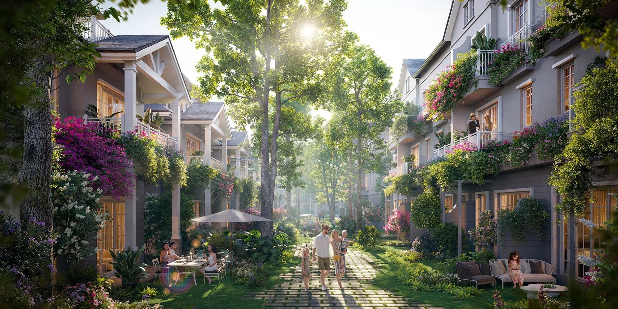 Town Villa mùa Xuân & mùa Thu – Không Gian Sống Riêng Tư, Chan Hòa Thiên Nhiên. Mua bán nhà phố tại Eco Retreat - Phân khu Home Retreat, Bến Lức, Tây Ninh được đăng bởi Eco Retreat.Hình 5