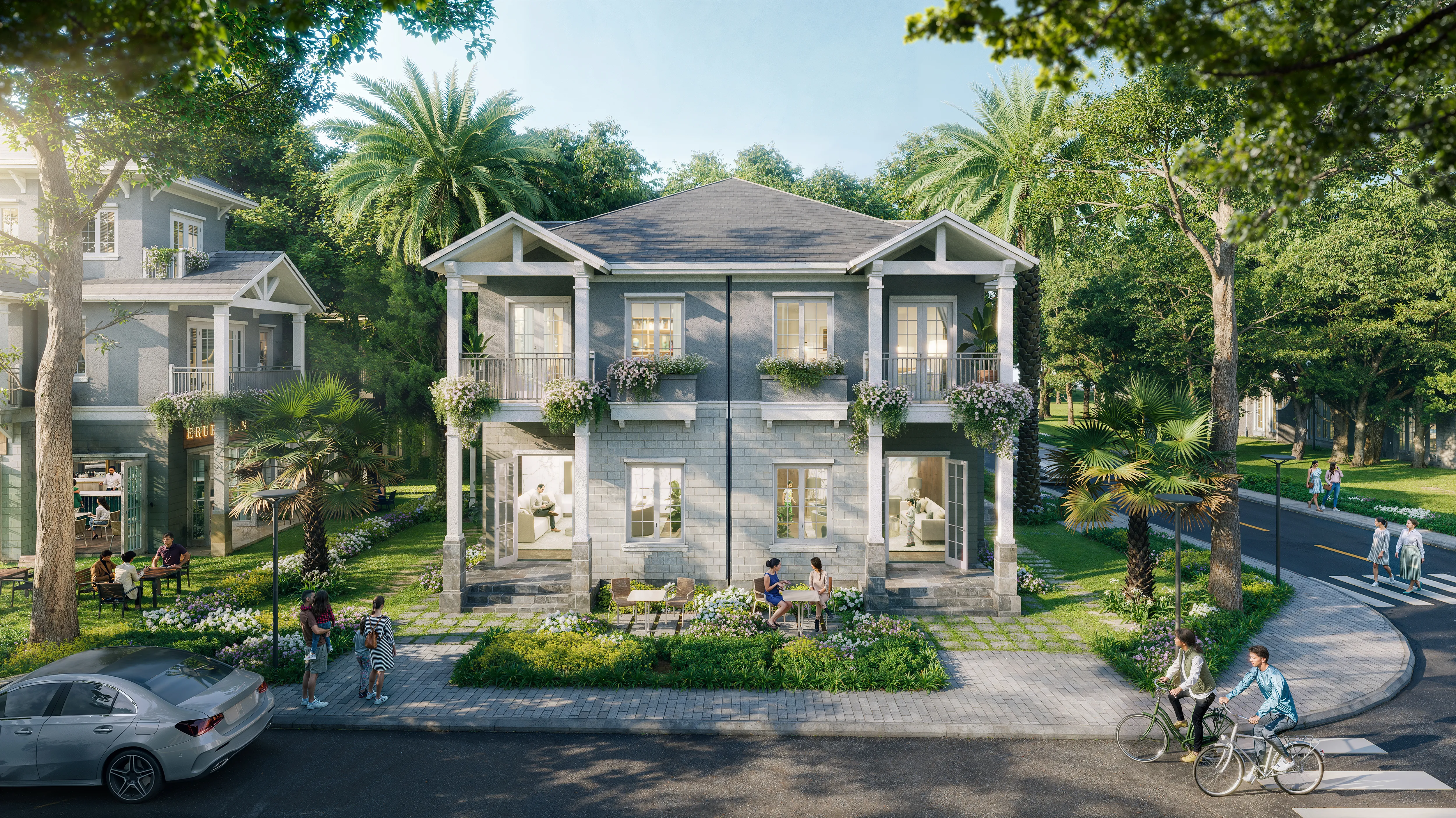 Townhouse Mùa Hạ Tại Phân Khu Home Retreat – Vị Trí Yên Tĩnh, Không Gian Sống Thoáng Đãng. Mua bán nhà phố tại Eco Retreat - Phân khu Home Retreat, Bến Lức, Tây Ninh được đăng bởi Eco Retreat.Hình 1