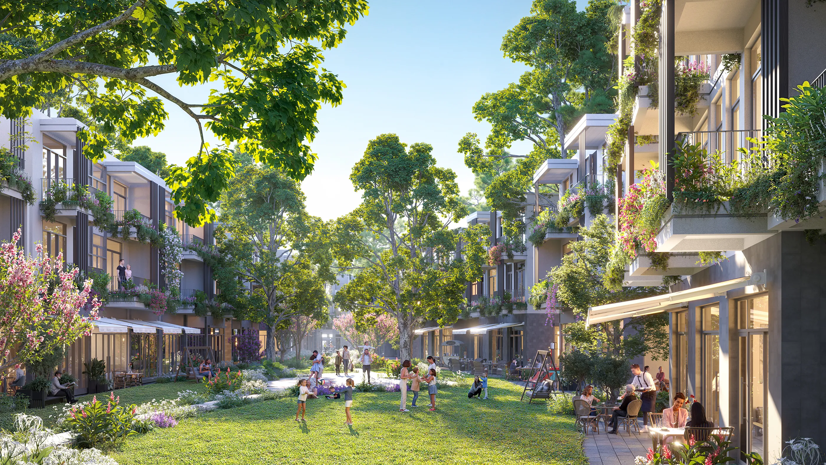 Town Villa Sky Retreat nằm sát khu chung cư có tiềm năng kinh doanh cực tốt. Mua bán nhà phố tại Eco Retreat - Phân khu Sky Retreat, Bến Lức, Tây Ninh được đăng bởi Eco Retreat.Hình 3