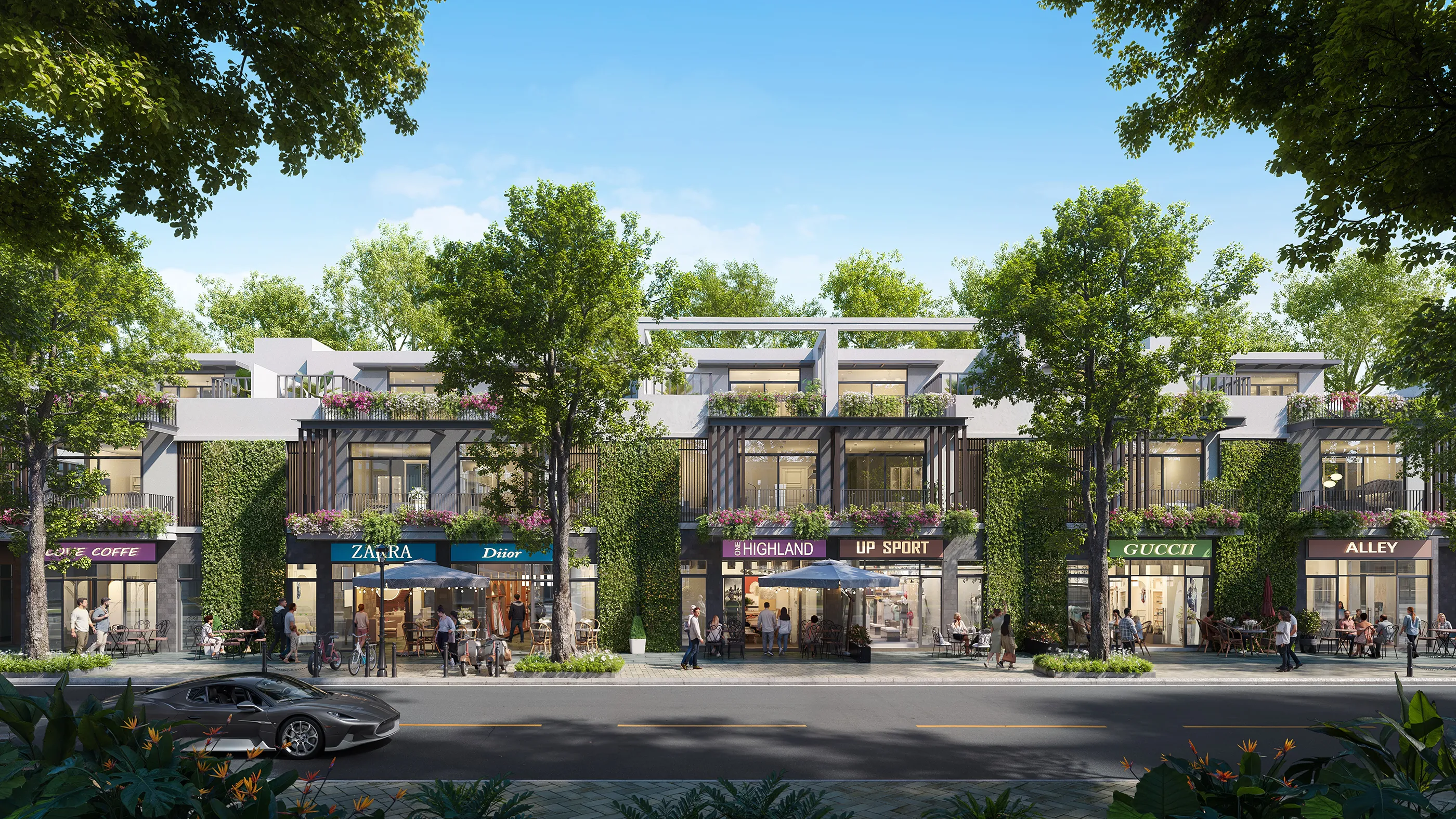 Town Villa Sky Retreat nằm sát khu chung cư có tiềm năng kinh doanh cực tốt. Mua bán nhà phố tại Bến Lức, Tây Ninh được đăng bởi Eco Retreat