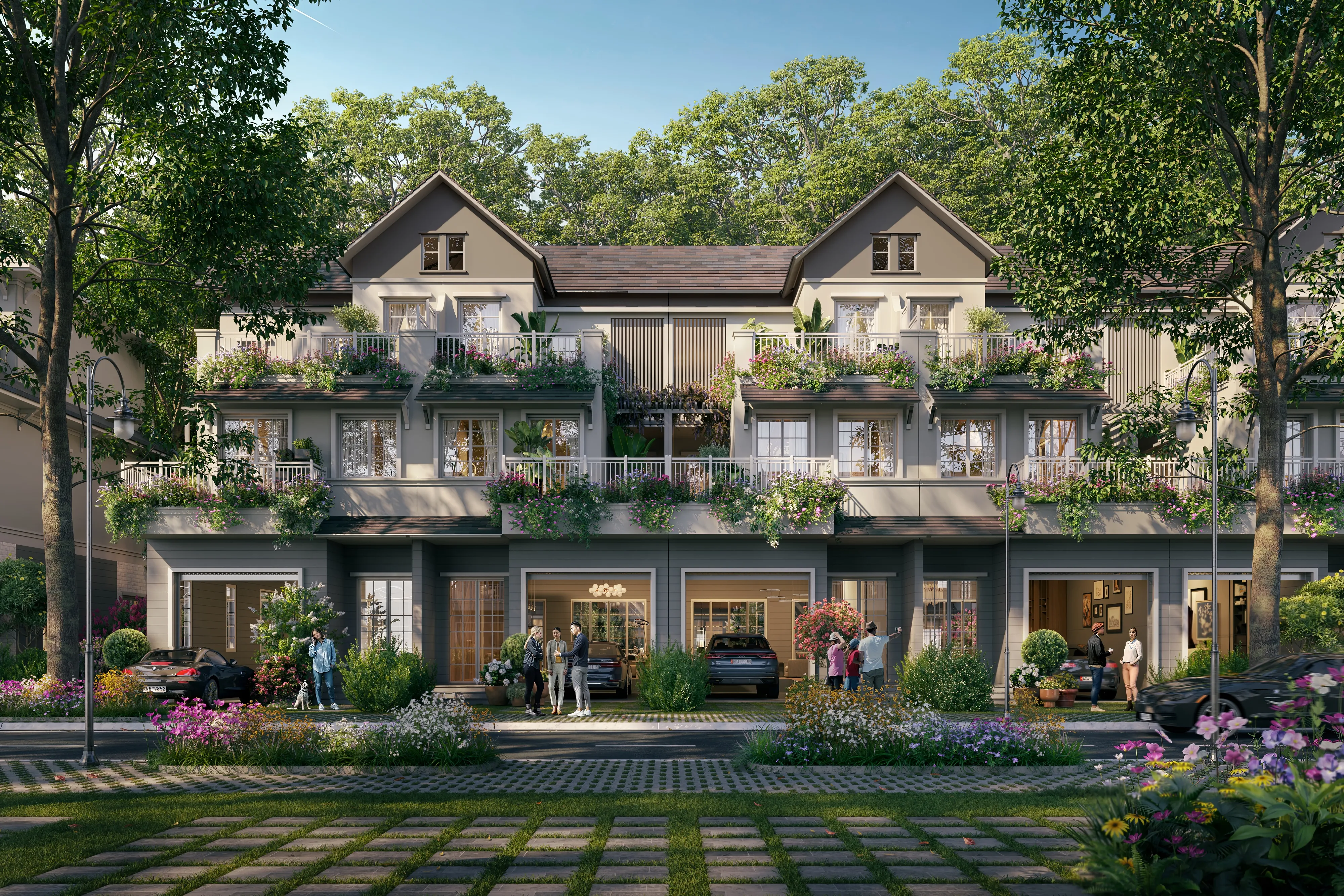 Townhouse Mùa Hạ Tại Phân Khu Home Retreat – Vị Trí Yên Tĩnh, Không Gian Sống Thoáng Đãng. Mua bán nhà phố tại Eco Retreat - Phân khu Home Retreat, Bến Lức, Tây Ninh được đăng bởi Eco Retreat.Hình 3