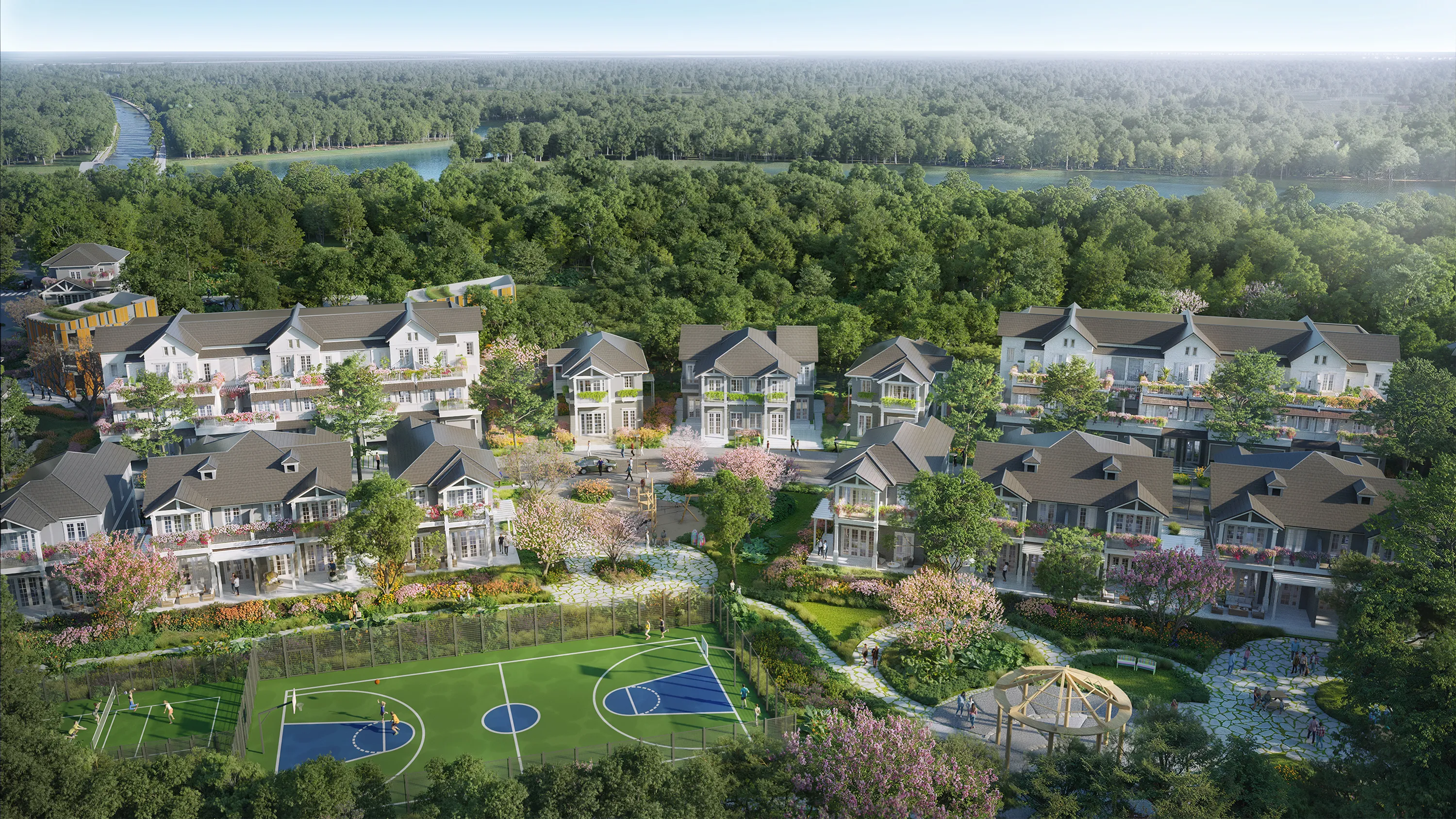 Townhouse Mùa Hạ Tại Phân Khu Home Retreat – Vị Trí Yên Tĩnh, Không Gian Sống Thoáng Đãng. Mua bán nhà phố tại Eco Retreat - Phân khu Home Retreat, Bến Lức, Tây Ninh được đăng bởi Eco Retreat.Hình 6