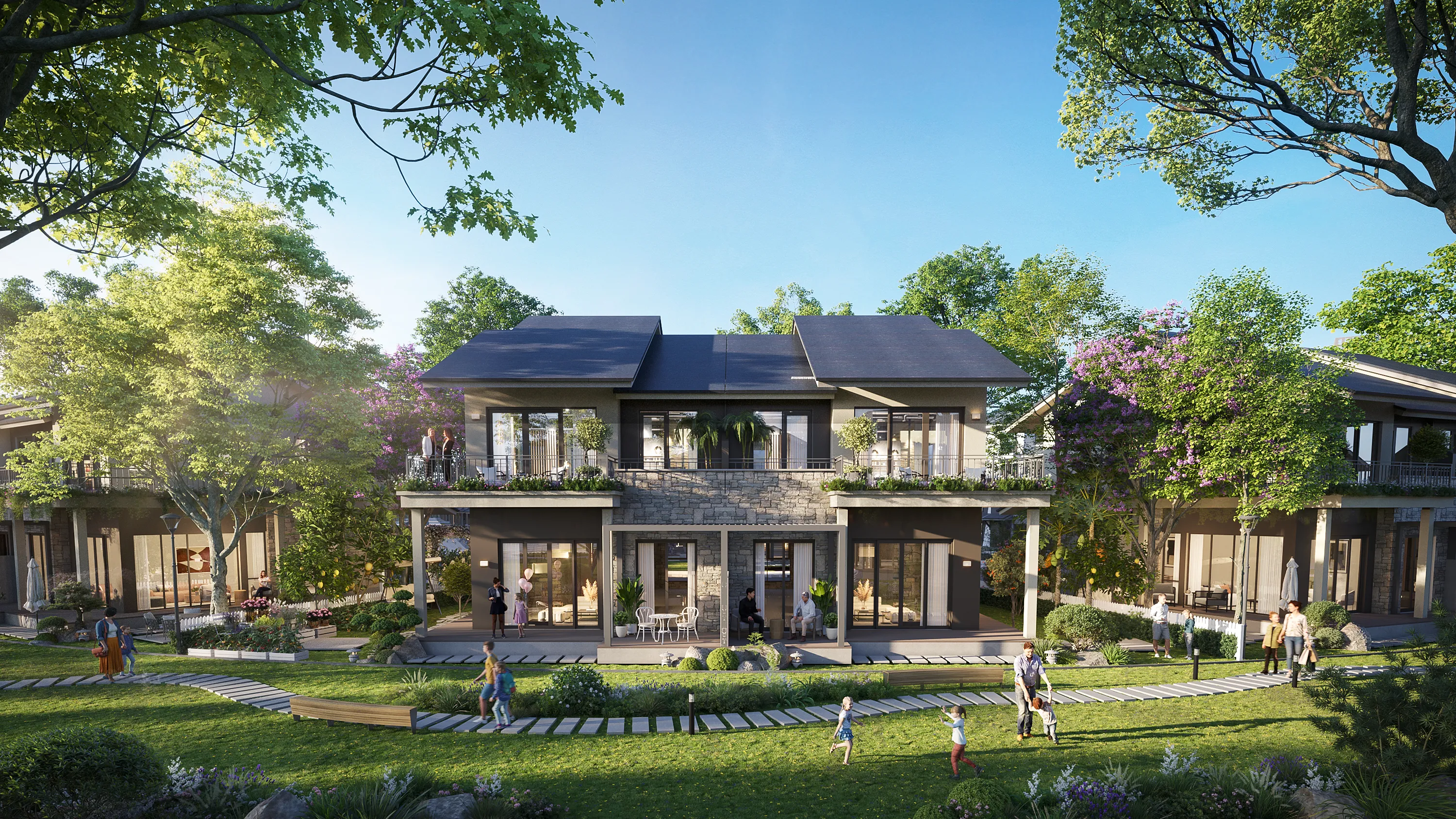 Townhouse Mùa Thu Tại Phân Khu Home Retreat – Không Gian Sống An Yên, Gần Gũi Thiên Nhiên. Mua bán nhà phố tại Eco Retreat - Phân khu Home Retreat, Bến Lức, Tây Ninh được đăng bởi Eco Retreat.Hình 5