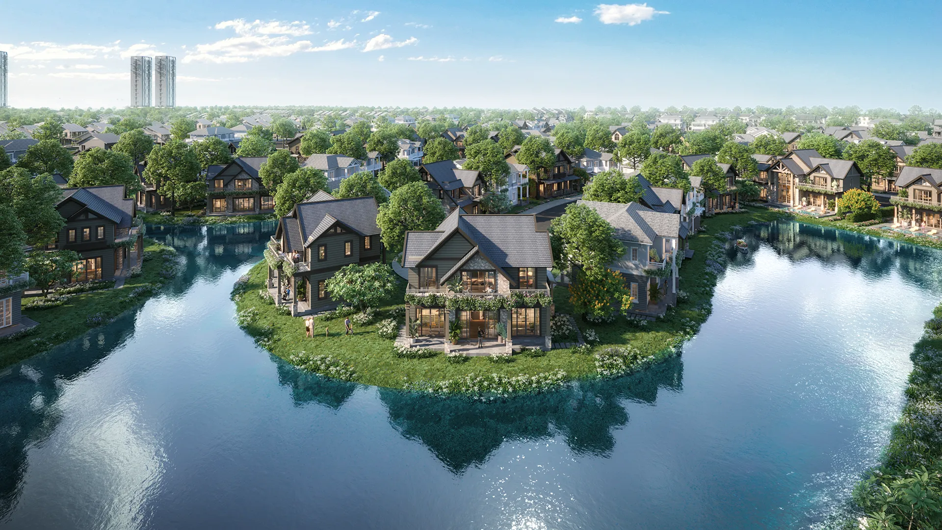 Biệt Thự Park Villa Phân Khu Biệt Thự Đảo Là Phân Khúc Cao Cấp Nhất Dự Án. Mua bán biệt thự tại Eco Retreat - Phân khu Retreat Island, Bến Lức, Tây Ninh được đăng bởi Eco Retreat.Hình 1