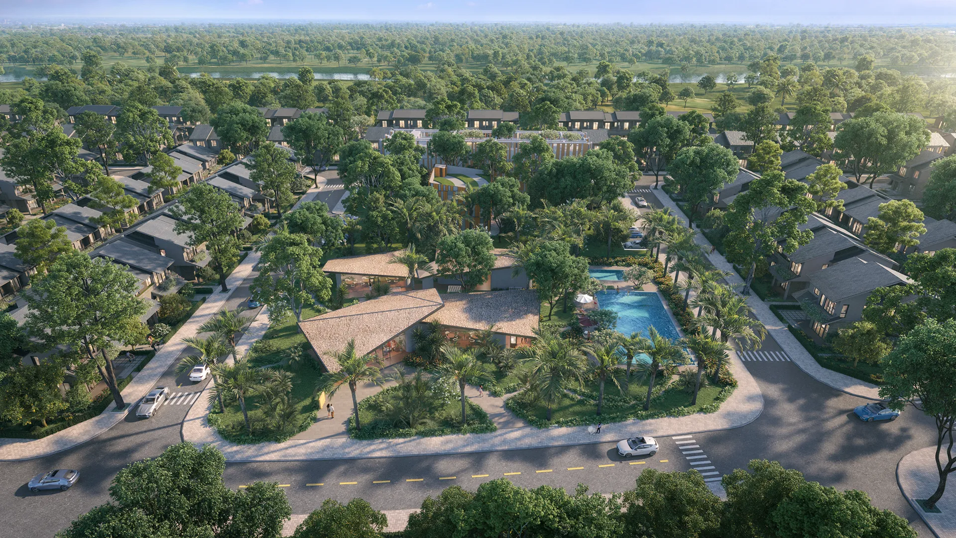 Biệt Thự Park Villa Màu Thu Nằm Trong Dự Án Eco Retreat Thiết Kế Kết Nối Trực Tiếp Với Sân Vườn. Mua bán biệt thự tại Eco Retreat - Phân khu Home Retreat, Bến Lức, Tây Ninh được đăng bởi Eco Retreat.Hình 7