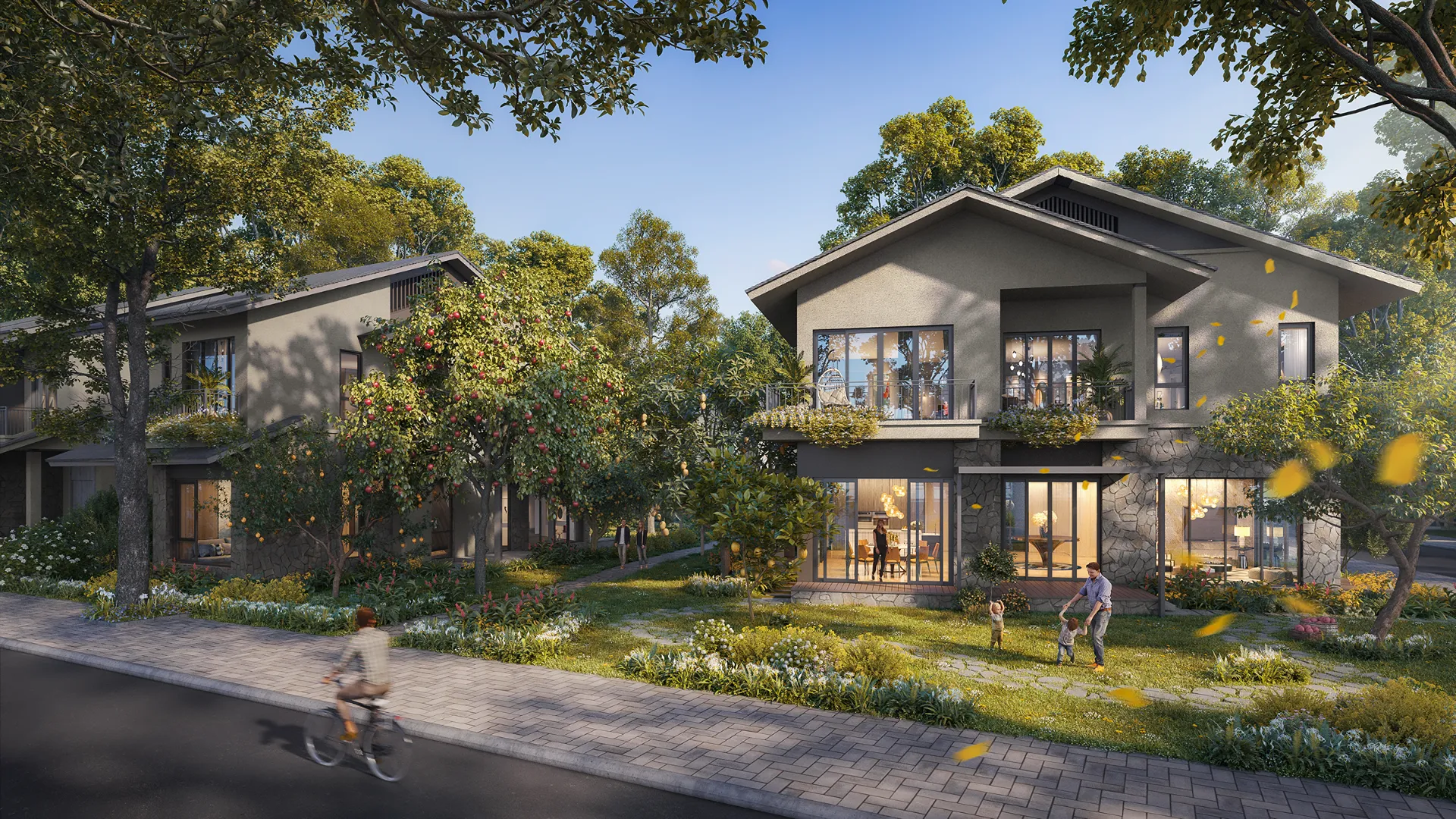 Biệt Thự Park Villa Màu Thu Nằm Trong Dự Án Eco Retreat Thiết Kế Kết Nối Trực Tiếp Với Sân Vườn. Mua bán biệt thự tại Eco Retreat - Phân khu Home Retreat, Bến Lức, Tây Ninh được đăng bởi Eco Retreat.Hình 10