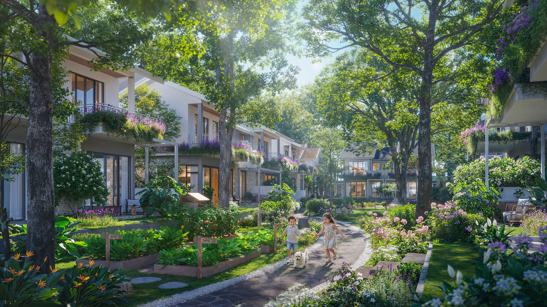 Căn Biệt Thự Park Villa Phân Khu Rừng Mai Tiếp Giáp Đại Lộ Công Viên Và Đại Lộ Vịnh Đảo. Mua bán biệt thự tại Eco Retreat - Phân khu Rừng Mai, Bến Lức, Tây Ninh được đăng bởi Eco Retreat.Hình 2