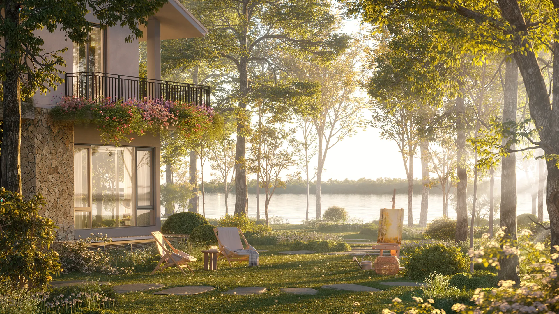 Căn Biệt Thự Park Villa Phân Khu Rừng Mai Tiếp Giáp Đại Lộ Công Viên Và Đại Lộ Vịnh Đảo. Mua bán biệt thự tại Eco Retreat - Phân khu Rừng Mai, Bến Lức, Tây Ninh được đăng bởi Eco Retreat.Hình 5