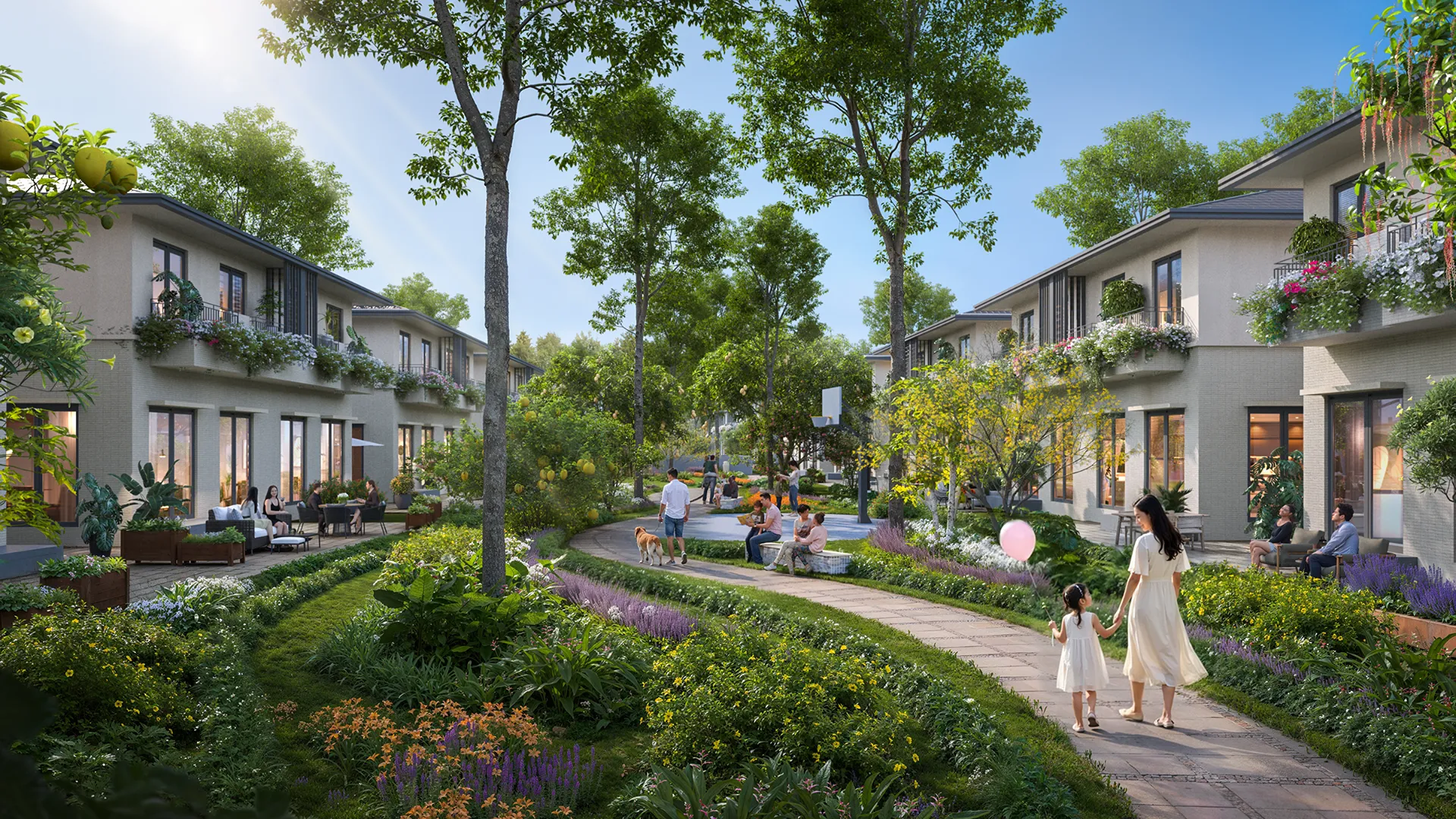 Căn Shophouse Eco Retreat Phân Khu Mùa Lễ Hội View Đối Diện Hồ Thiên Nga. Mua bán shophouse, nhà phố thương mại tại Eco Retreat - Phân khu Rừng Mai, Bến Lức, Tây Ninh được đăng bởi Eco Retreat.Hình 1