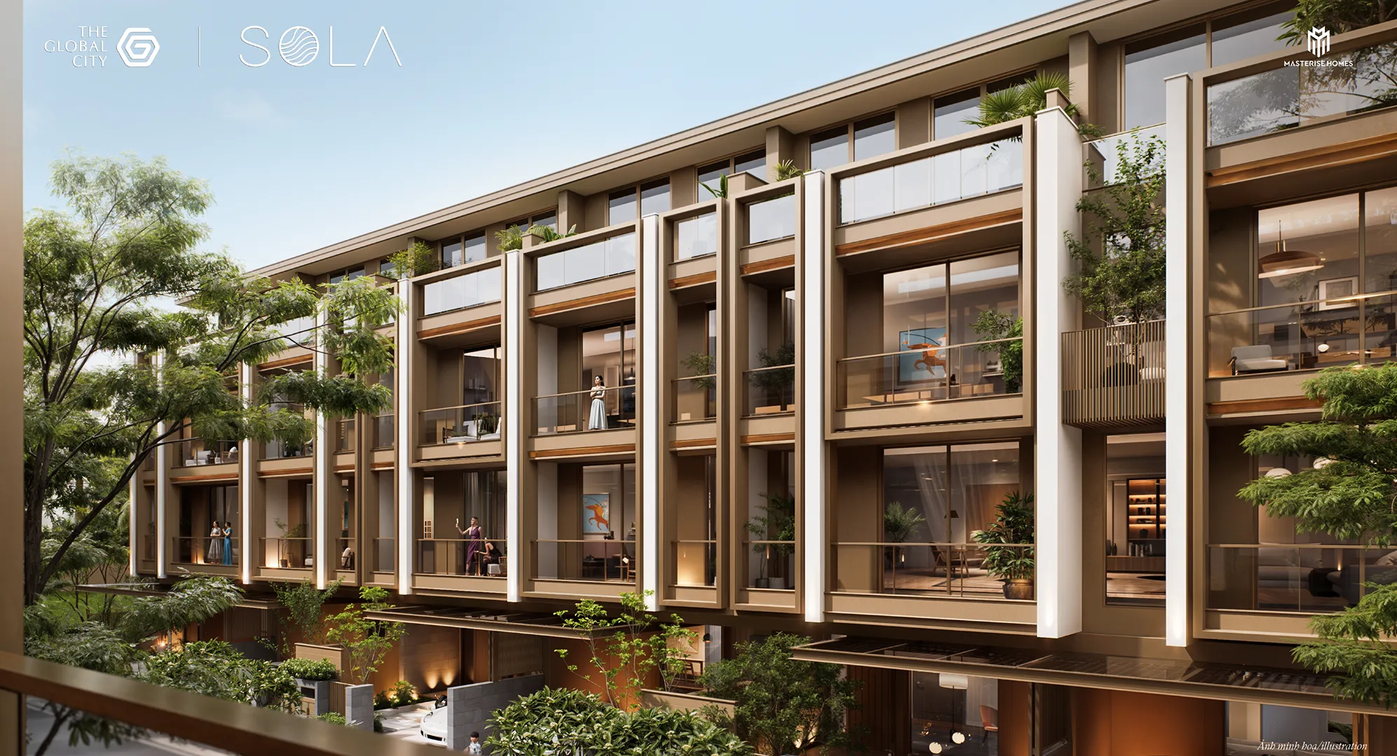 Căn nhà phố liên kế Sola Đảo Ánh Dương nằm tại vị trí độc nhất vô nhị bao quanh bởi 3 mặt sông. Mua bán căn hộ tại SOLA The Global City, Quận 2 TP. Thủ Đức, An Phú, Hồ Chí Minh được đăng bởi M2 Realty.Hình 4