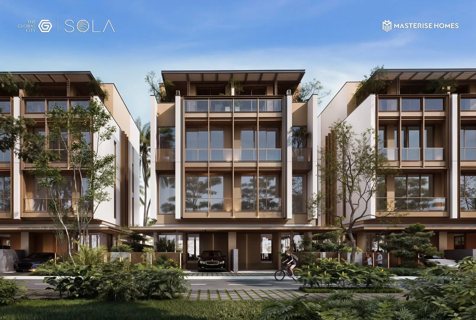 Căn nhà phố liên kế tại Sola Đảo Ánh Dương thiết kế mở với tầm nhìn thoáng đãng. Mua bán căn hộ tại An Phú, Hồ Chí Minh được đăng bởi M2 Realty.Hình 2