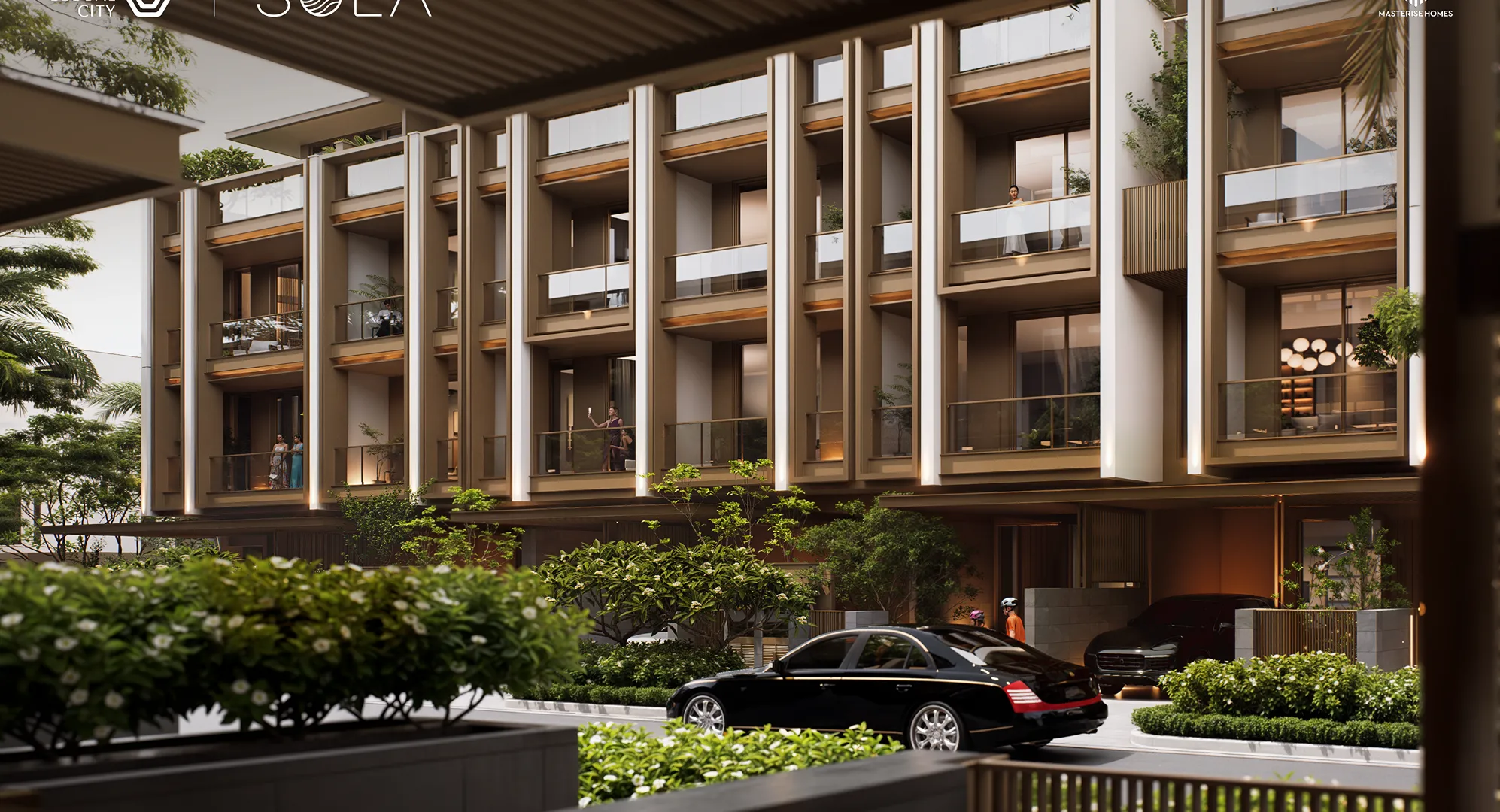 Căn nhà phố liên kế tại Sola Đảo Ánh Dương thiết kế mở với tầm nhìn thoáng đãng. Mua bán căn hộ tại An Phú, Hồ Chí Minh được đăng bởi M2 Realty.Hình 4