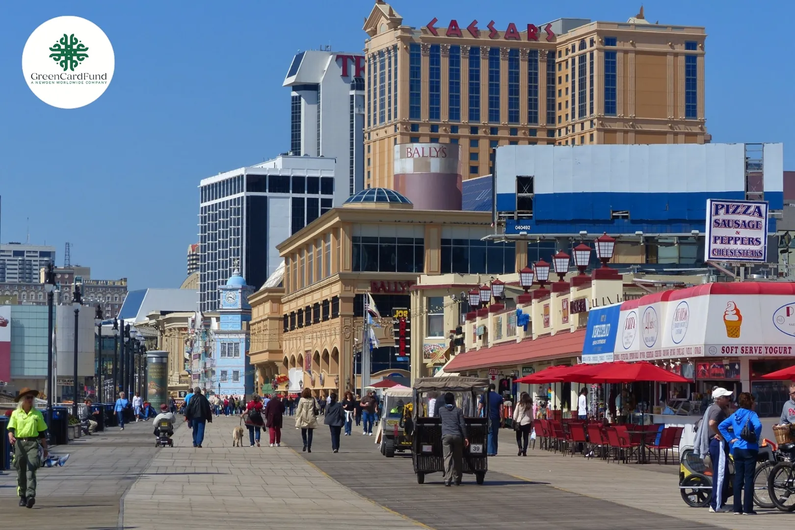 Dự án EB-5 Seahaus Hotel, Tribute by Marriott cơ hội đầu tư định cư bền vững. Cho thuê căn hộ tại Boardwalk, Atlantic City, New Jersey được đăng bởi Green Card Fund Vietnam.Hình 1