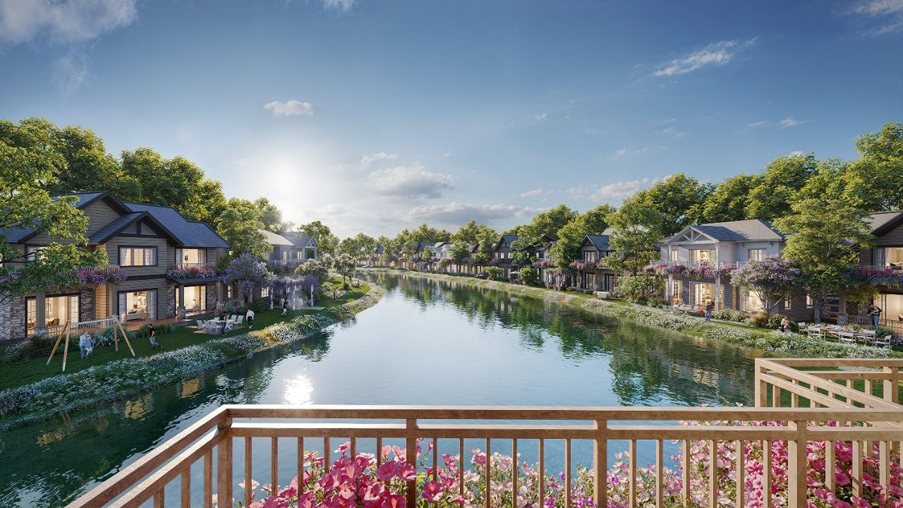 Biệt thự song lập Đảo - 190m2 - TT chuẩn - view sông 25m - Giá 20,1 tỷ. Mua bán biệt thự tại Eco Retreat Long An, Đường Nguyễn Hữu Trí, Xã Thanh Phú, Huyện Bến Lức, Long An được đăng bởi Tấn Sang.Hình 3