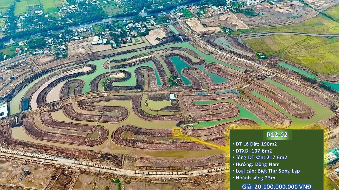 Biệt thự song lập Đảo - 190m2 - TT chuẩn - view sông 25m - Giá 20,1 tỷ. Mua bán biệt thự tại Eco Retreat Long An, Đường Nguyễn Hữu Trí, Xã Thanh Phú, Huyện Bến Lức, Long An được đăng bởi Tấn Sang.Hình 6