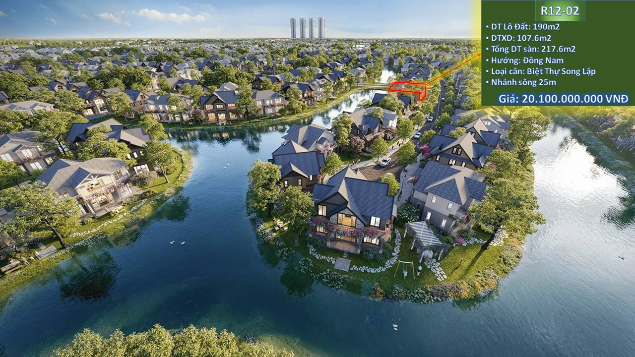 Biệt thự song lập Đảo - 190m2 - TT chuẩn - view sông 25m - Giá 20,1 tỷ. Mua bán biệt thự tại Eco Retreat Long An, Đường Nguyễn Hữu Trí, Xã Thanh Phú, Huyện Bến Lức, Long An được đăng bởi Tấn Sang.Hình 5