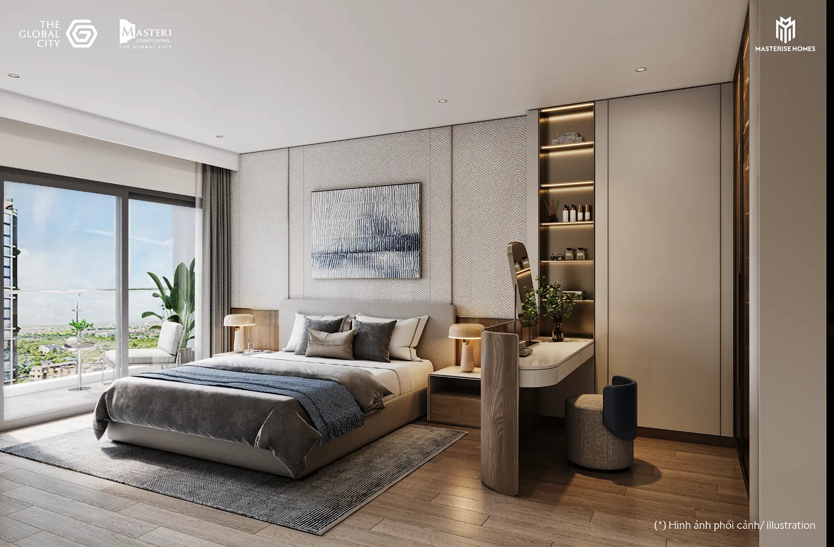 Căn hộ 1PN B1-xx-06 tại Masteri Cosmo Central - Nơi mỗi ngày bắt đầu thật nhẹ nhàng. Mua bán căn hộ tại The Sholi, Khu đô thị The Global City, đường Đỗ Xuân Hợp, Bình Trưng, Hồ Chí Minh được đăng bởi VPI Official.Hình 5