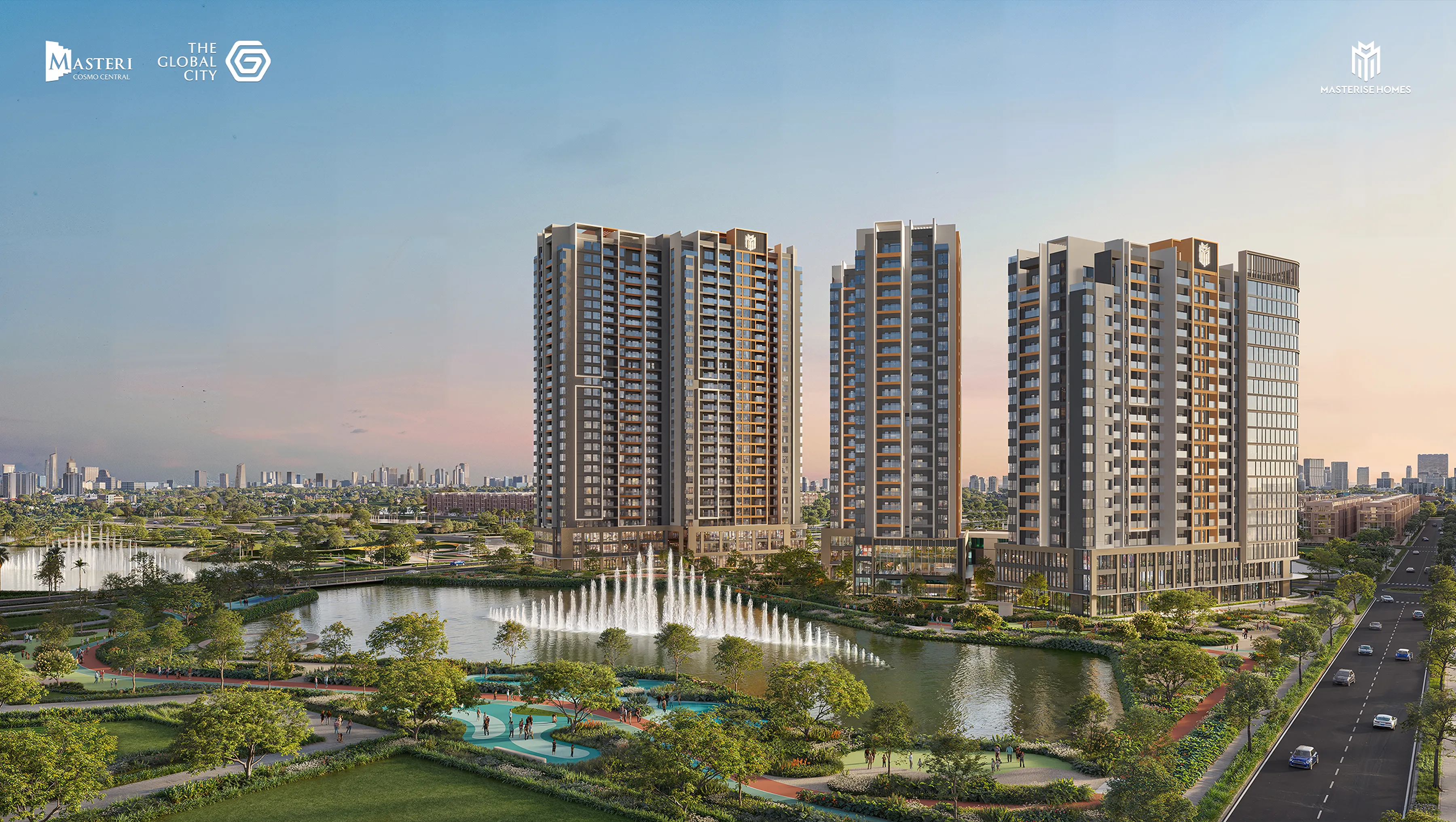 Căn 1 phòng ngủ tại phân khu Masteri Cosmo Central - Nexus view nhìn cánh đồng diều và City Park. Mua bán căn hộ tại Masteri Cosmo Central, Khu đô thị The Global City, đường Đỗ Xuân Hợp, Bình Trưng, Hồ Chí Minh được đăng bởi VPI Official.Hình 6