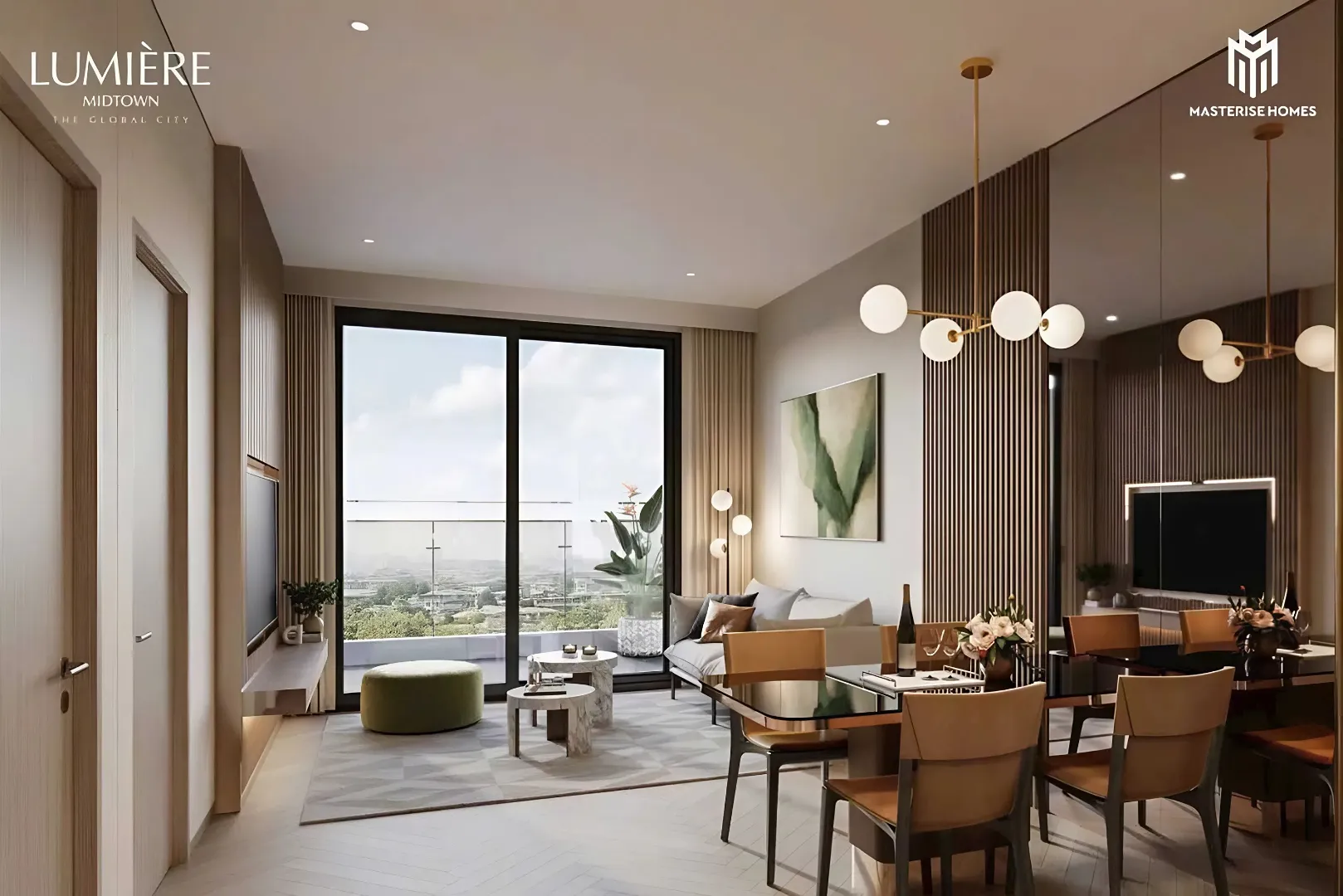 Căn Hộ 2 Phòng Ngủ tại LUMIÈRE Midtown Không Gian Biophilic Chuẩn Sống Nghỉ Dưỡng. Mua bán căn hộ tại Lumière Midtown, Mặt tiền đường Liên Phường, KĐT The Global City, Hồ Chí Minh được đăng bởi VPI Official.Hình 3