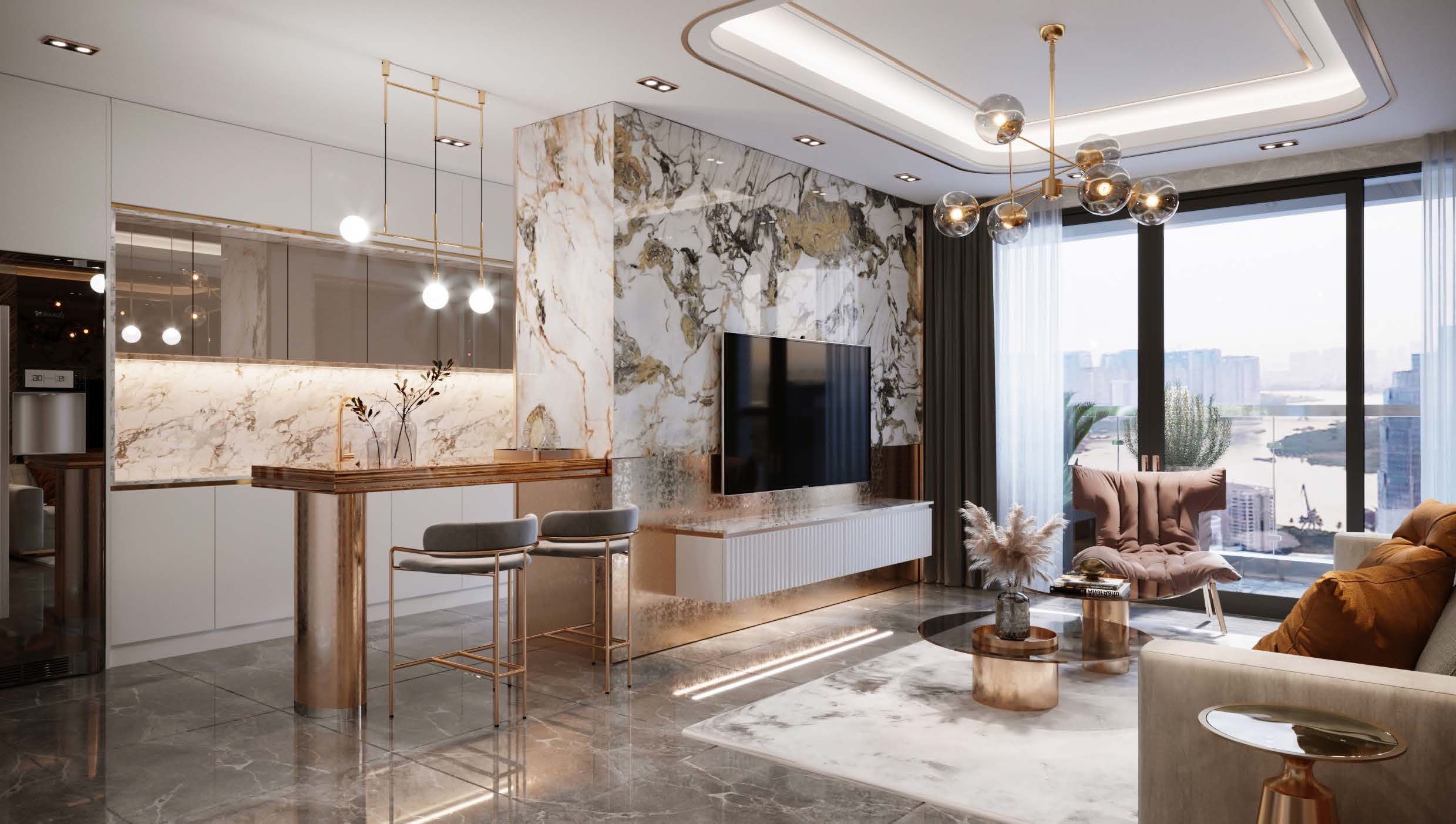 Căn Hộ 2PN Noble Crystal Riverside View Toàn Cảnh Sông Sài Gòn. Mua bán căn hộ tại Noble Crystal Riverside, Đường Đào Trí, Phú Thuận, Hồ Chí Minh được đăng bởi VPI Official.Hình 12