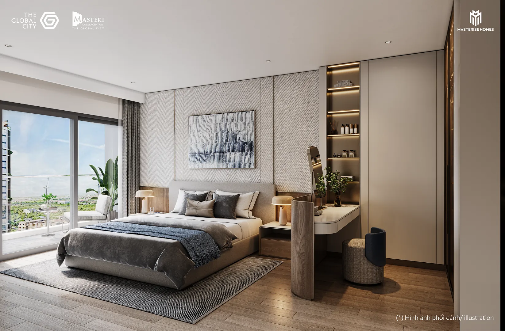 Căn Hộ 2 Phòng Ngủ B2-xxx-12 Tại Masteri Cosmo Central Có Tiềm Năng Tăng Giá Và Cho Thuê. Mua bán căn hộ tại Khu đô thị The Global City, đường Đỗ Xuân Hợp, Bình Trưng, Hồ Chí Minh được đăng bởi VPI Official.Hình 2