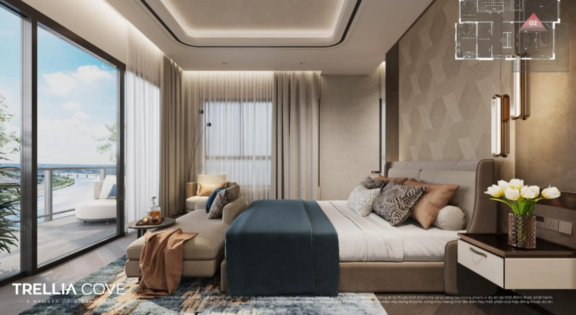 Căn Hộ 2PN Ở Trellia Cove Phân Khu Compound Cao Tầng Biệt Lập. Mua bán căn hộ tại Trellia Cove, đường Nguyễn Văn Linh, Bình Chánh, Hồ Chí Minh được đăng bởi VPI Official.Hình 6