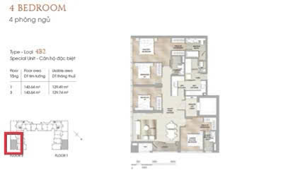 BÁN CĂN HỘ 4PN BXX08 THE MARQ 146M² – TẦNG TRUNG – PRIVATE LIFT – SỔ HỒNG – GIÁ 42 TỶ. Mua bán căn hộ tại The MarQ, Sài Gòn, Hồ Chí Minh được đăng bởi VPI Official.Hình 10