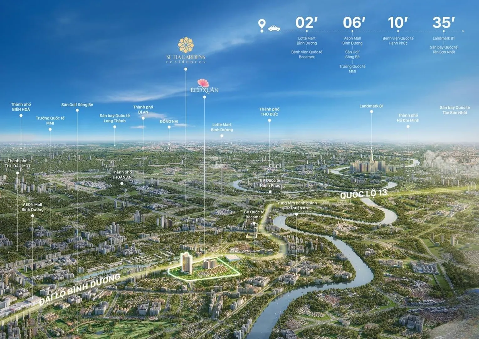 Căn hộ 3PN Setia Edenia ngay Eco Xuân - điểm dừng chân lý tưởng ngay trong khu đô thị. Mua bán căn hộ tại Setia Edenia, Quốc lộ 13, Lái Thiêu, Hồ Chí Minh được đăng bởi VPI Official.Hình 6