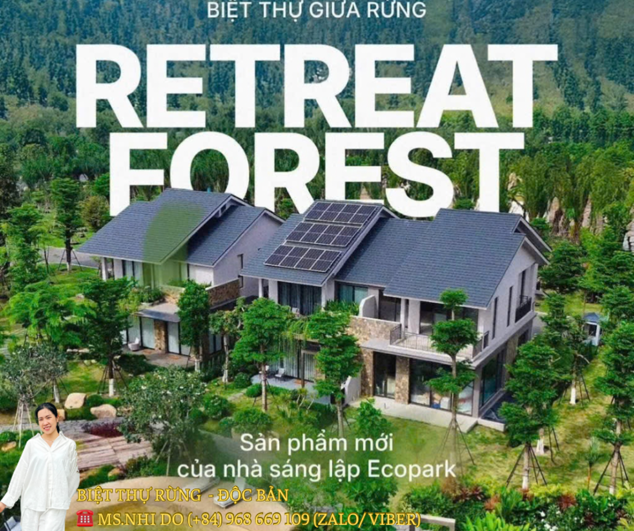 Phân khu Biệt thự Rừng đẹp nhất Eco Retreat - chạy nước rút nhận booking. Mua bán biệt thự tại Eco Retreat, Bến Lức, Tây Ninh được đăng bởi Nhi Đỗ.Hình 1