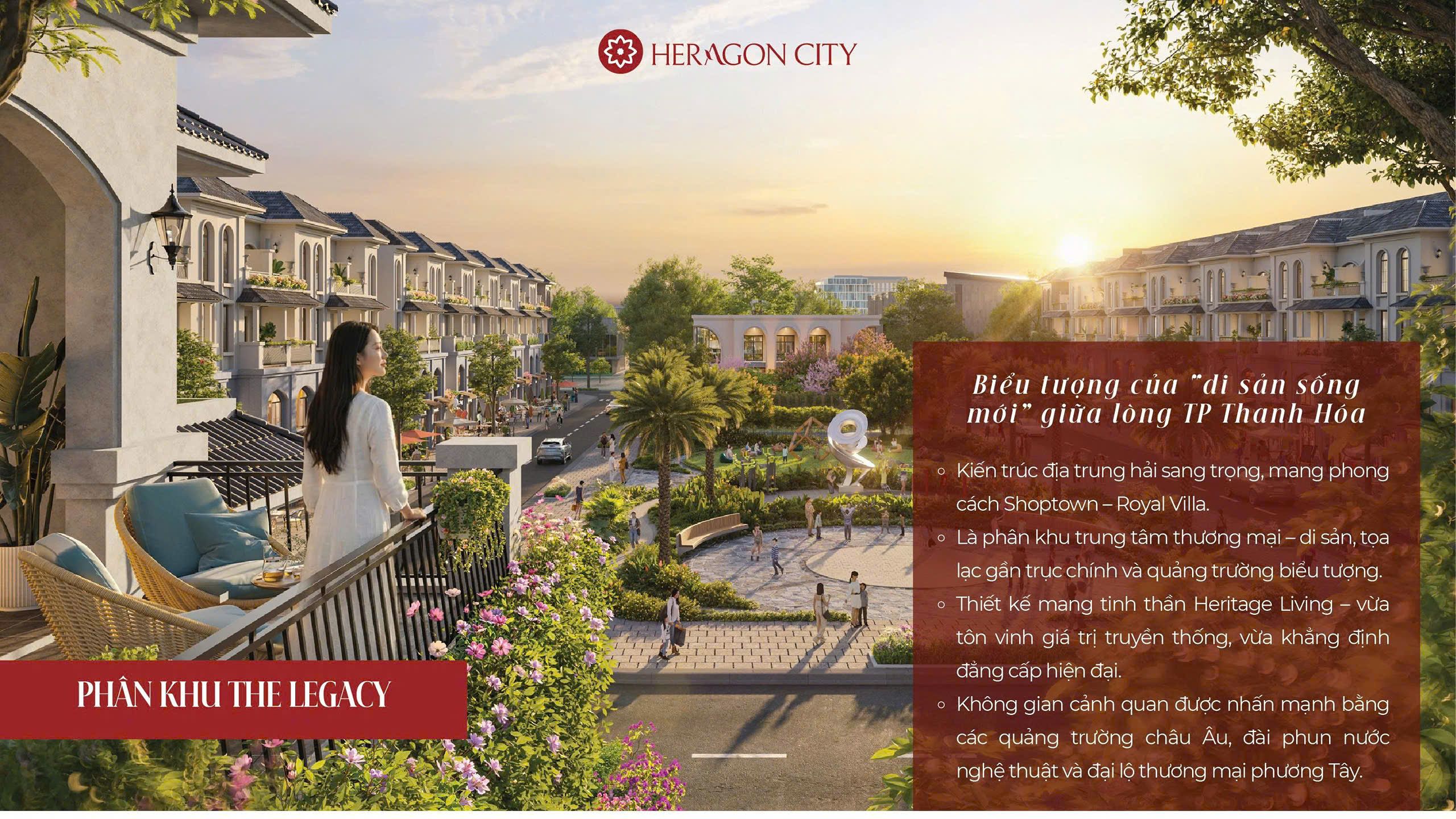 Phân khu The Legacy dự án Heragon City thuộc bất động sản Thanh Hóa