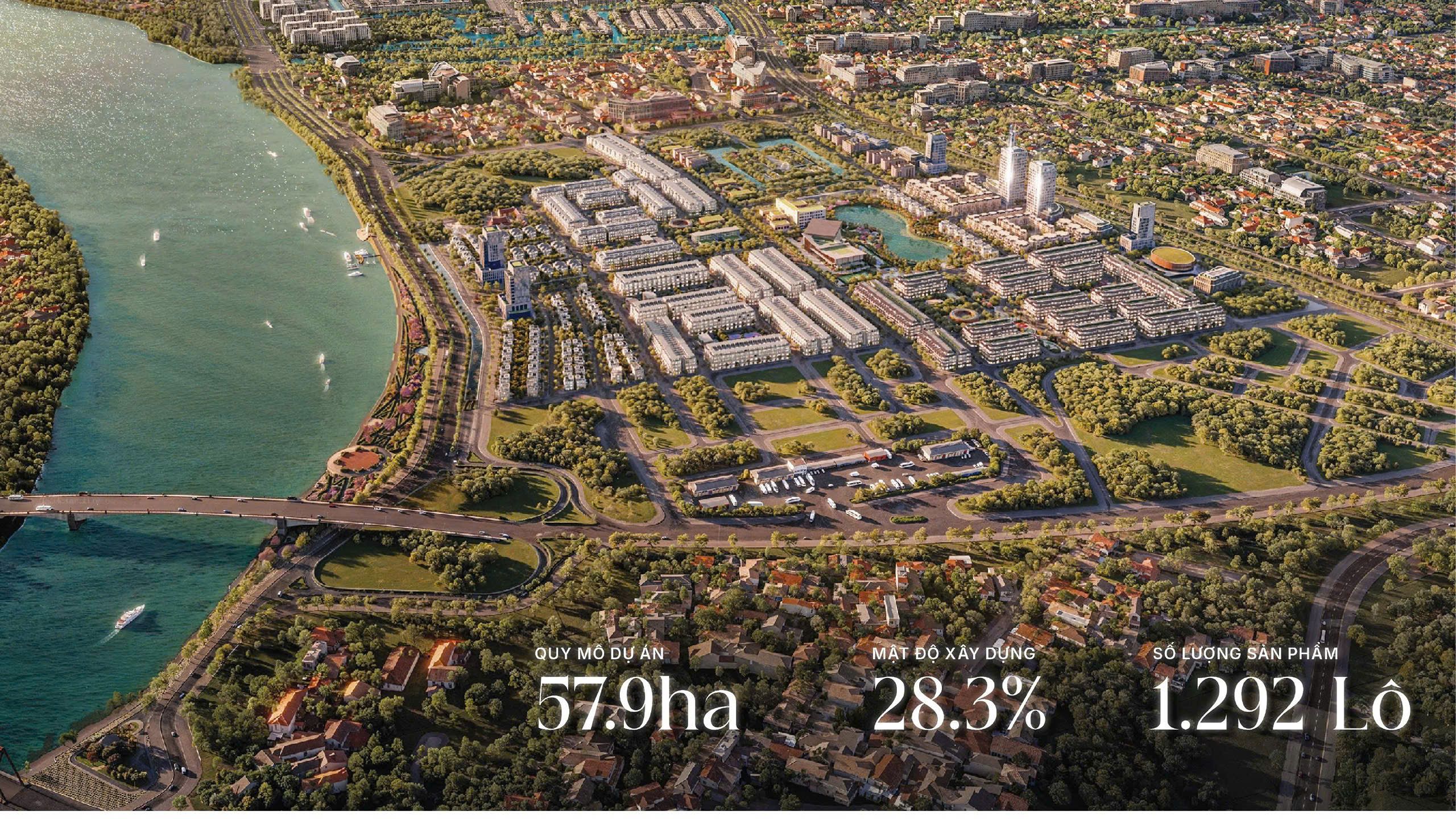 Dự án Heragon City là bất động sản Thanh hóa vị với quy mô 57.9ha