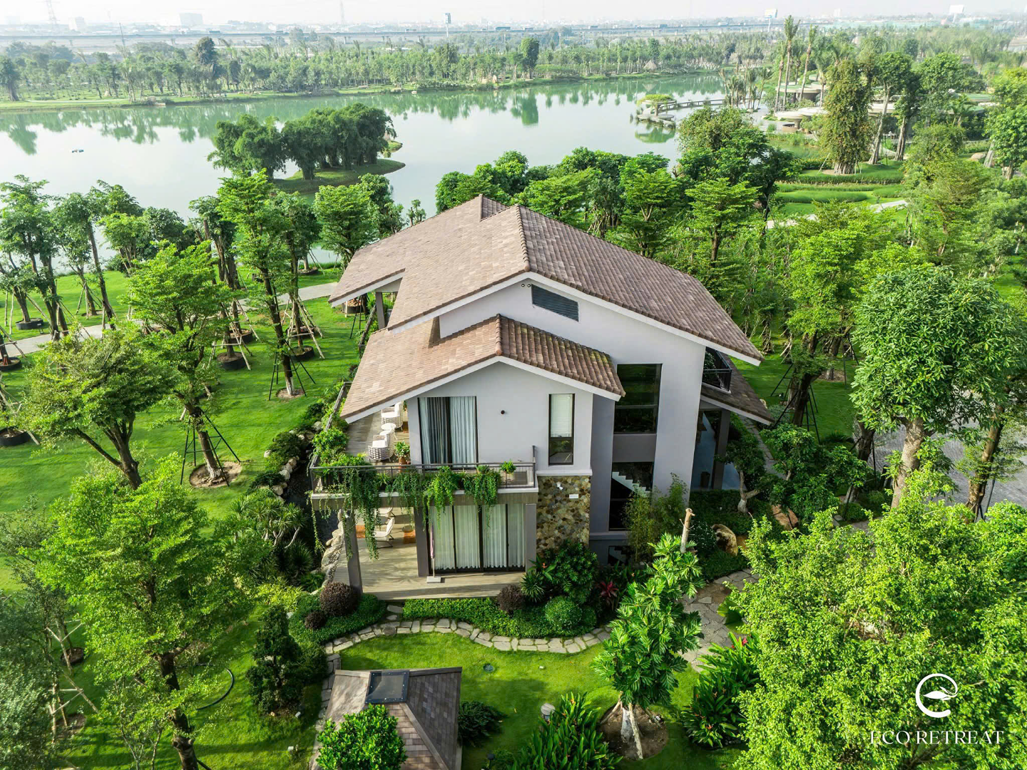 Biệt thự Rừng song lập Eco Retreat view Hồ Thiên Nga thanh toán 25% đến 2027. Mua bán biệt thự tại Eco Retreat, Đường Nguyễn Hữu Trí, Bến Lức, Tây Ninh được đăng bởi Minh Nhân.Hình 9